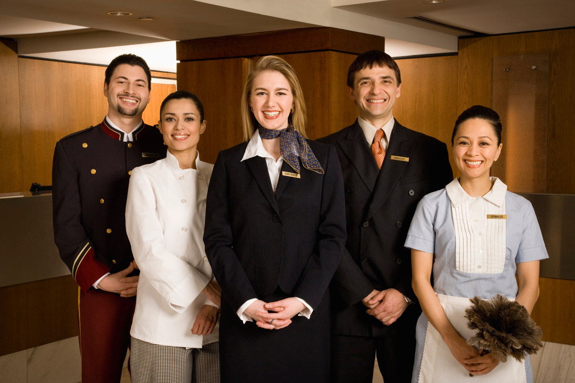 Portrait of hotel staff